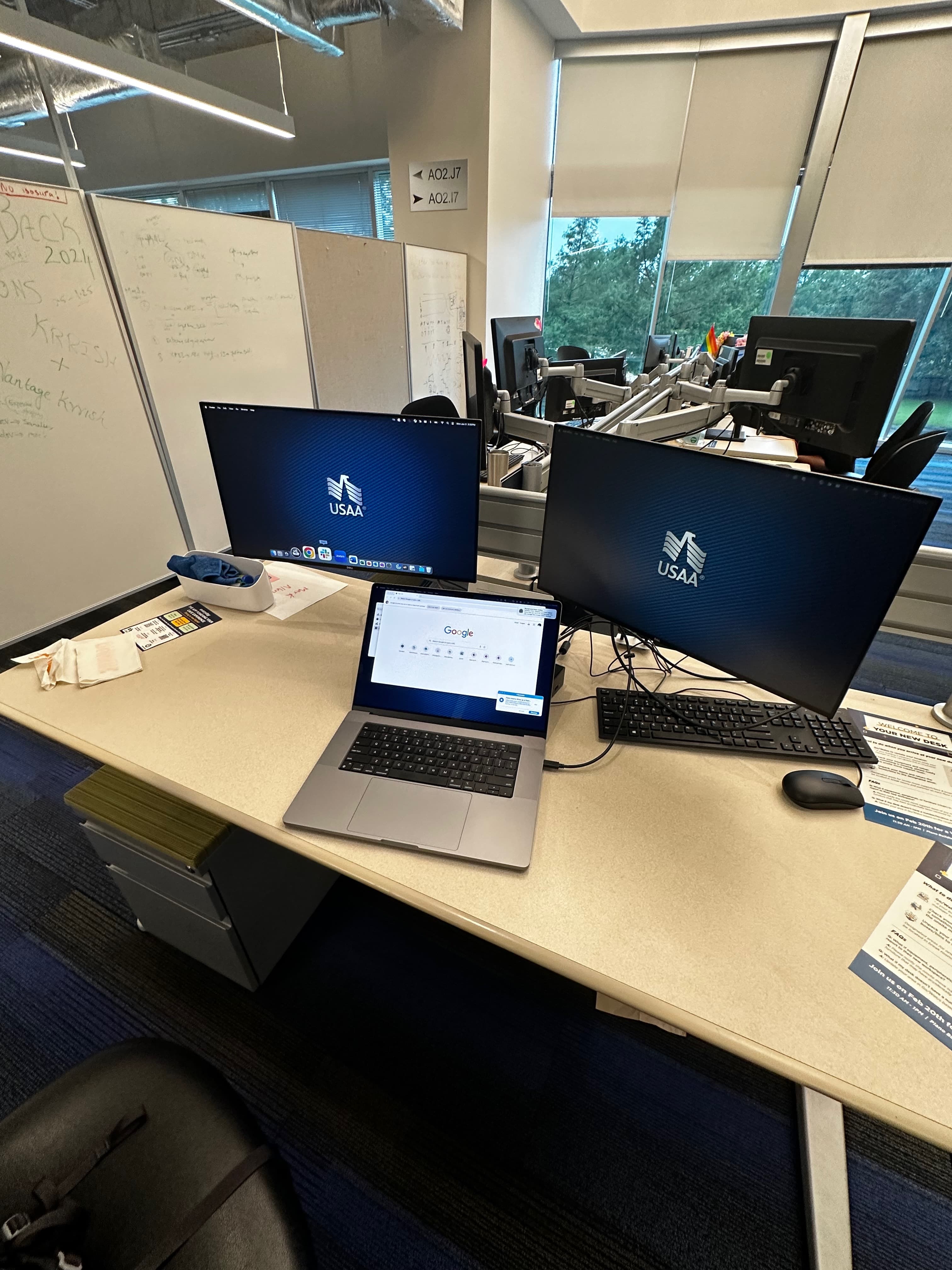USAA desk