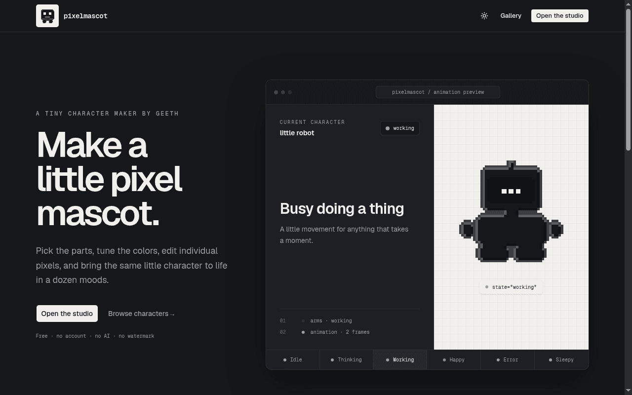 PixelMascot screenshot
