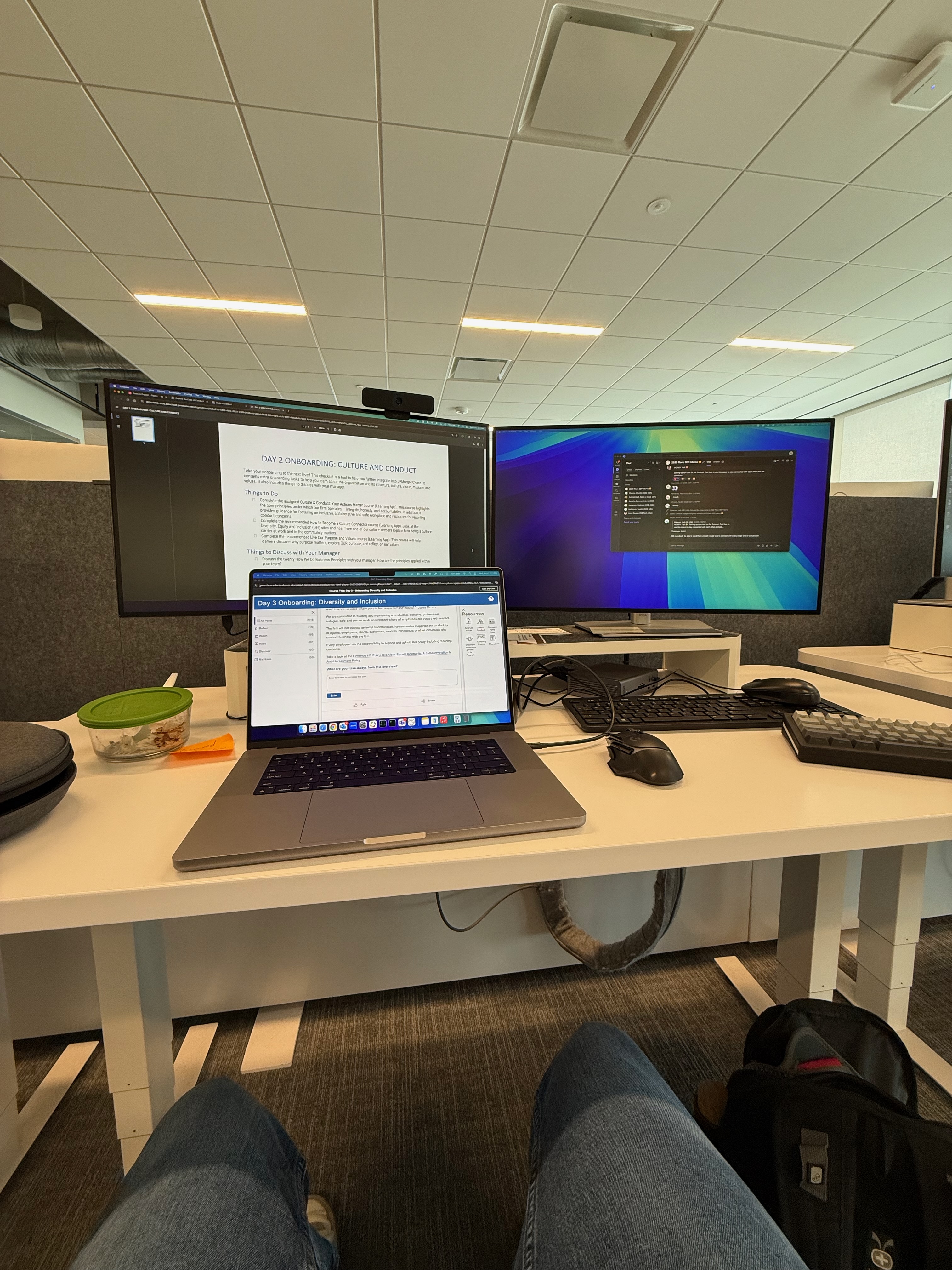 JPMC desk setup